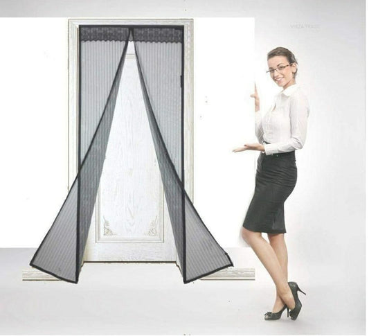 Magnetic Mesh Door Curtain – Anti-Mosquito, Foldable