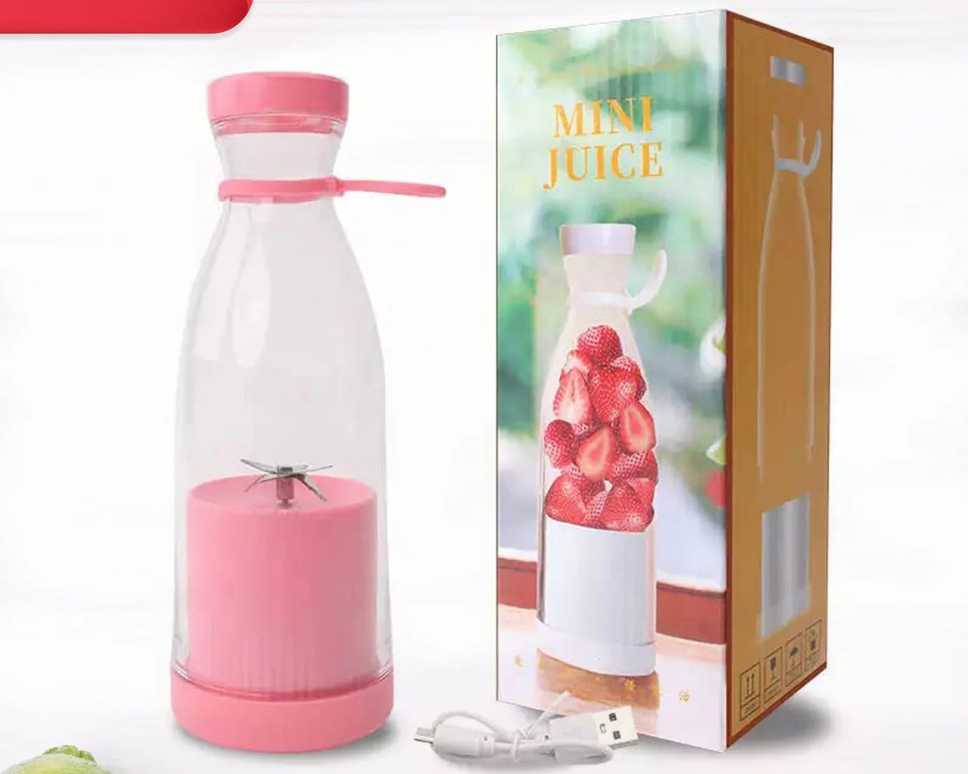 Portable Mini USB Rechargeable Juicer(420ml)