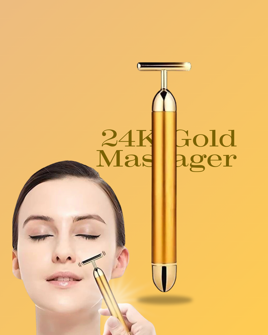 24K Gold Facial T-Bar Massager