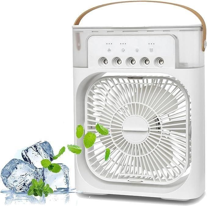Portable USB Air Cooler & Water Spray Fan