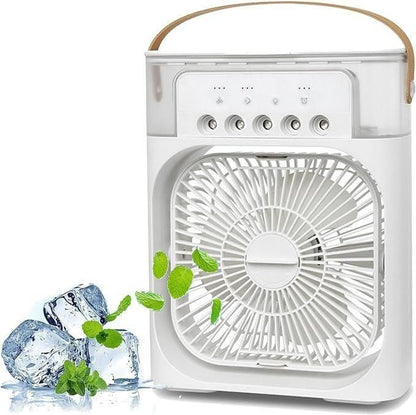 Portable USB Air Cooler & Water Spray Fan