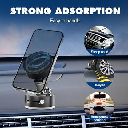 360° Rotatable Vacuum Magnetic Phone Holder