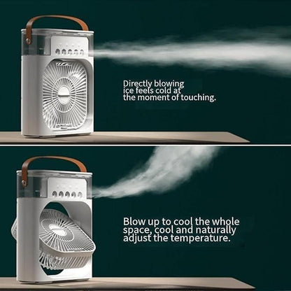 Portable USB Air Cooler & Water Spray Fan