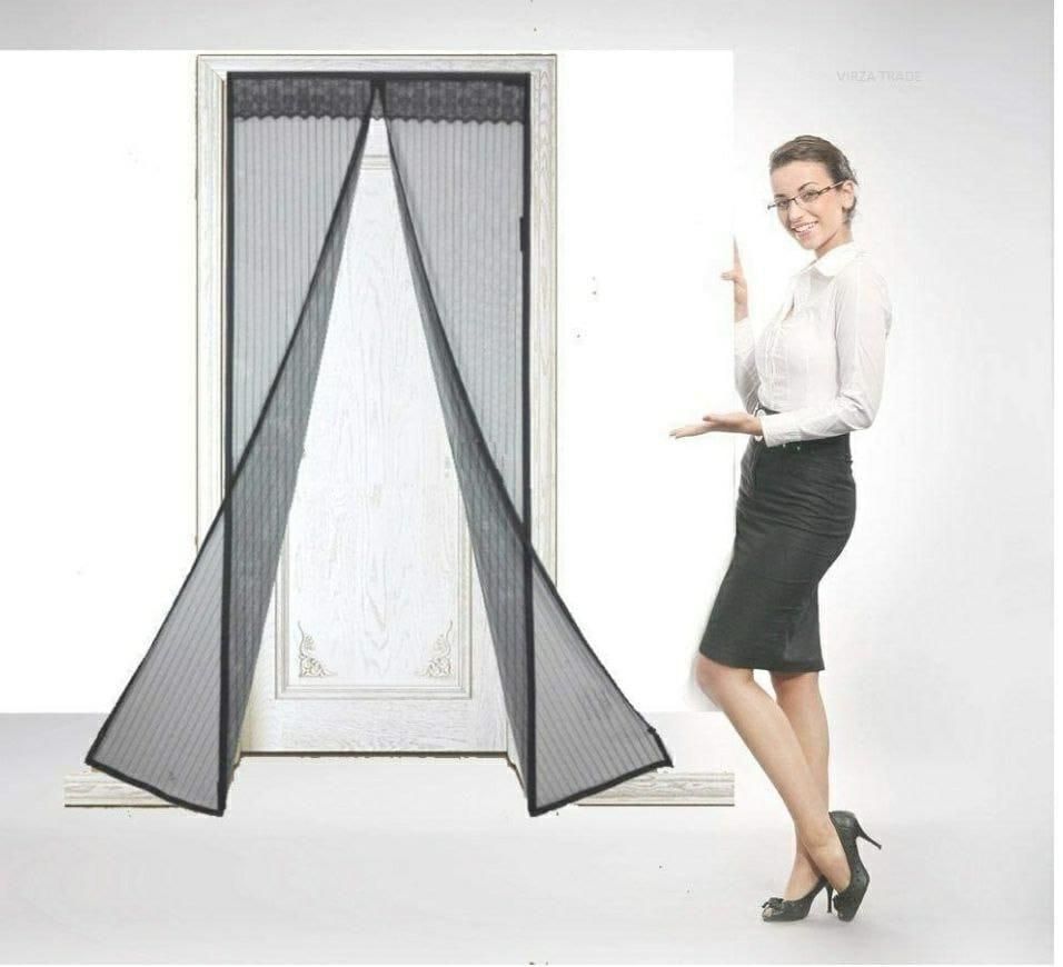 Magnetic Mesh Door Curtain – Anti-Mosquito, Foldable