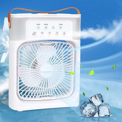 Portable USB Air Cooler & Water Spray Fan