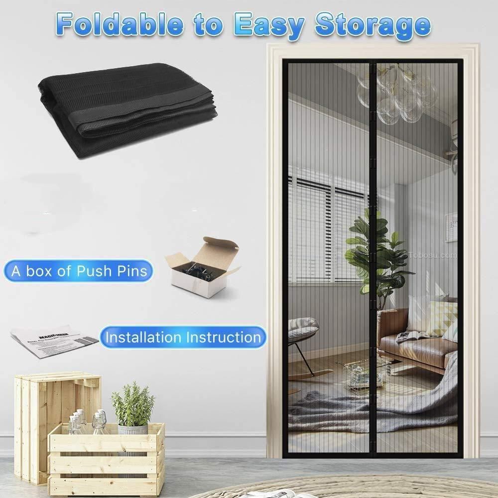 Magnetic Mesh Door Curtain – Anti-Mosquito, Foldable