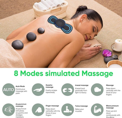 Mini Rechargeable Massager – 8 Modes, 19 Levels